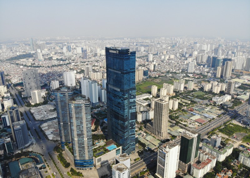 Những hình ảnh của 4 tòa nhà cao nhất Hà Nội nhìn từ trên cao | Báo Dân trí