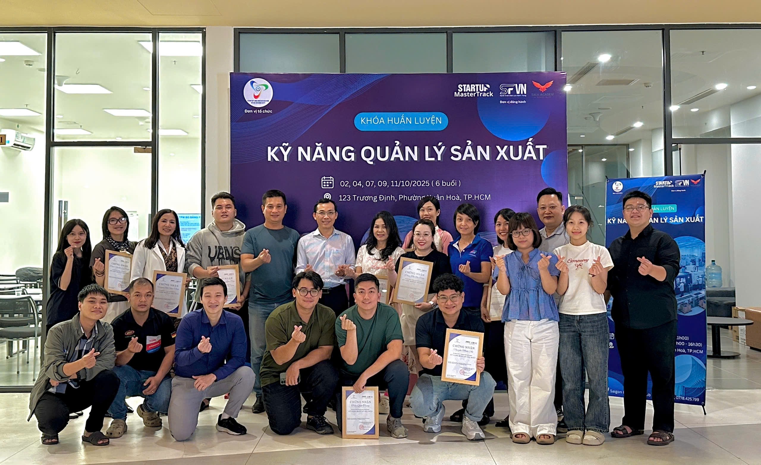 ThS. Nguyễn Đức Nhân đào tạo chuyên đề “Kỹ năng Quản lý Sản xuất” tại Startup MasterTrack