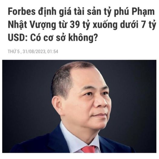 Forbes Thay đổi Cách Tính Làm ảnh Hưởng đến Giá Trị Tài Sản Ròng Và Vị ...