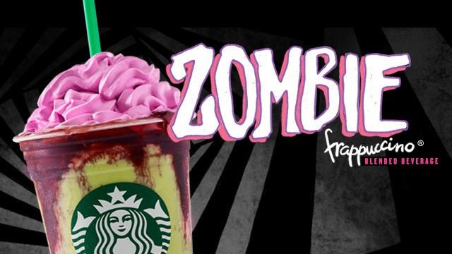 Kết quả hình ảnh cho Starbucks Zombie frappuccino