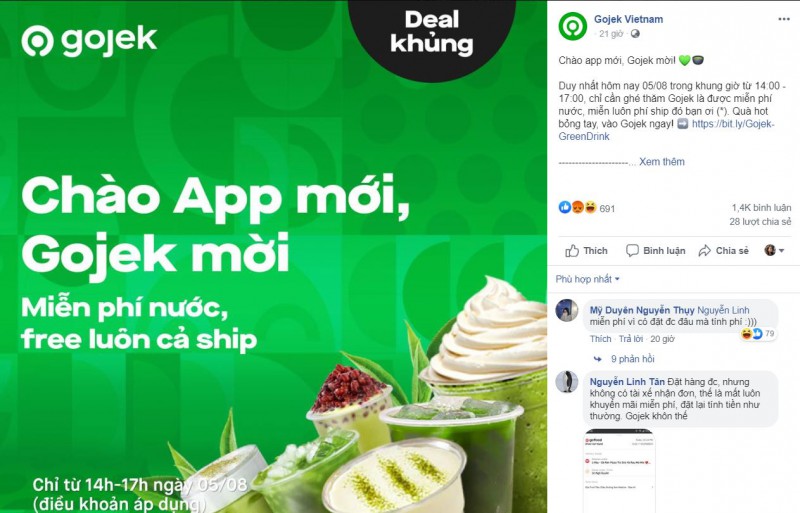 Gojek Việt Nam Nhận Bão 1 Sao Trong Ngày Chào Sân