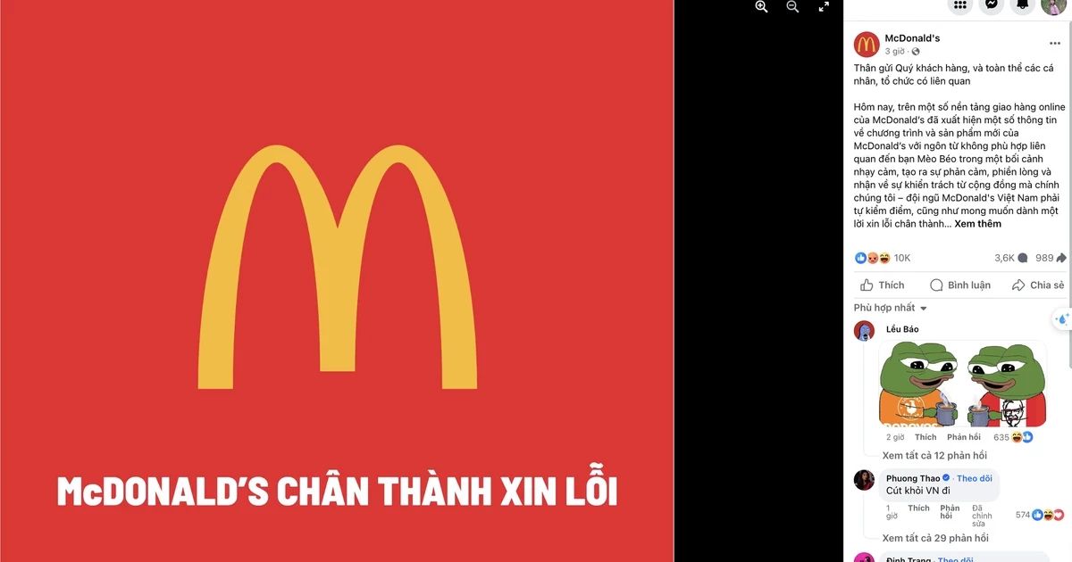 Từ "Vụ Mèo Béo" của McDonald's Vietnam, nghĩ về quản trị rủi ro truyền