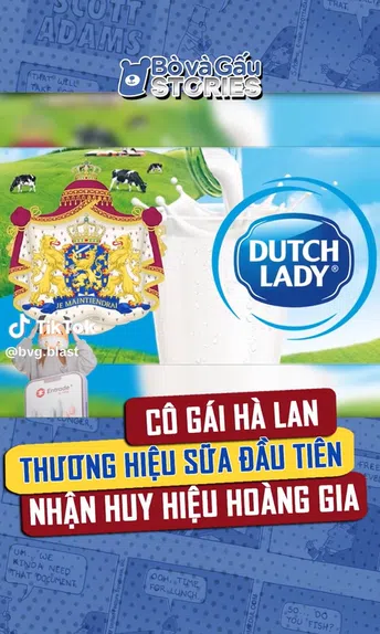 Cô gái Hà Lan - Thương hiệu sữa đầu tiên nhận huy hiệu Hoàng gia