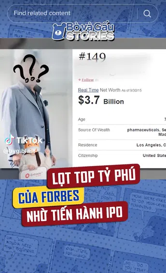 Lọt top tỷ phú nhờ tiến hành IPO
