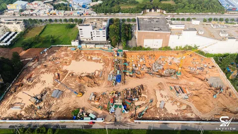 GÓC NHÌN TRÊN CAO TOÀN CẢNH DỰ ÁN  NORTON PARK – TỔ HỢP CĂN HỘ SINH THÁI CAO CẤP CỦA GAMUDA LAND TẠI BÌNH DƯƠNG