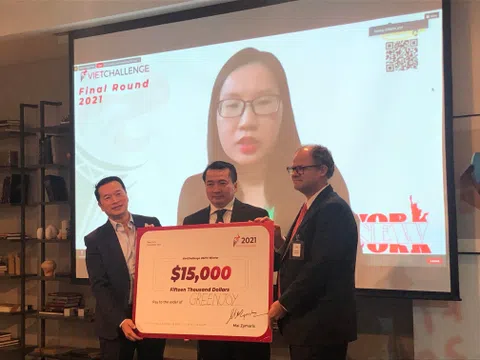 Trở thành quán quân của VietChallenge 2021, Startup GreenJoy nhận phần thưởng tiền mặt trị giá $15,000 USD