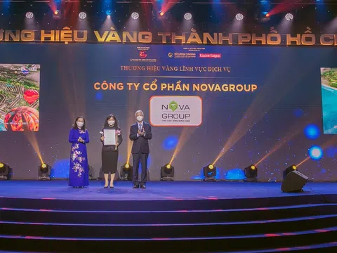 NovaGroup đạt giải thưởng Thương hiệu Vàng TPHCM 2021