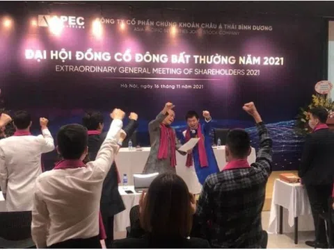 Cổ phiếu họ Apec bay hơi gần nửa giá trị từ khi lãnh đạo quàng khăn tím hô hào cổ đông "quyết tâm gồng lãi"