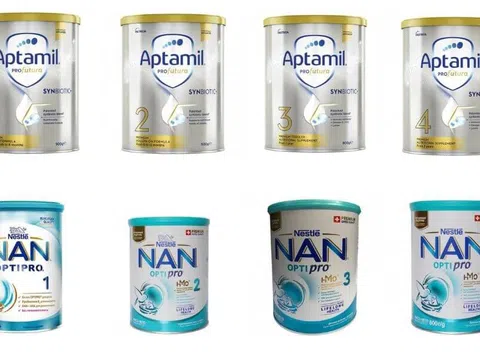 🚨 Cảnh báo khẩn: Loạt sữa ngoại bị “tuýt còi”, có cả Nestlé và Aptamil