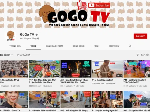 Trần Văn Hoàng đã kiếm được bao nhiêu tiền từ kênh Youtube GoGo TV ?