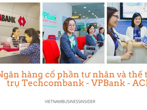 Ngân hàng cổ phần tư nhân và thế tam trụ Techcombank - VPBank - ACB