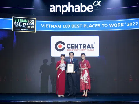 CENTRAL đón nhận 3 giải thưởng tại lễ vinh danh Top 100 nơi làm việc tốt nhất Việt Nam năm 2022